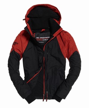 Superdry Arctic Intron Hooded SD-Windcheater Férfi Kabát Fekete/Sötét Kék | ACLNE3810